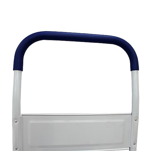 Platform Truck with Folding Handle, Heavy Duty Flatbed Push Cart with Non-Slip Deck, 4 Swivel Casters, Compact Warehouse Dolly for Moving Boxes, Office, Garage & Home Use