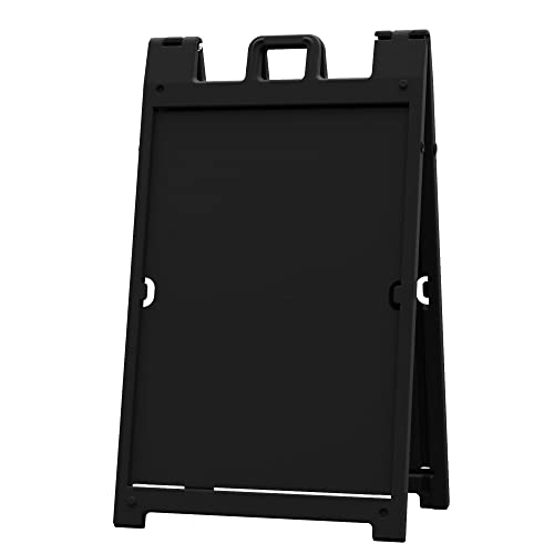 Plasticade Signicade Deluxe A Frame Sidewalk Curb Sign in Black - size: 24 x 36 inches