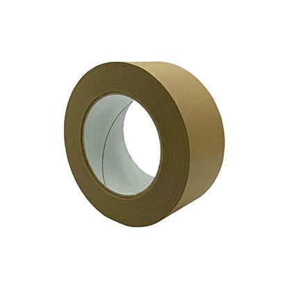 PSBM General Grade Flatback Carton Sealing Tape, 48 Rolls 5.9 Mil 2 Inch 60 Yards Per Roll, Kraft Paper Water Activated Tapes for Packaging, Shipping & Moving - size: 2 Inch x 60 Yards, style: 48 Rolls