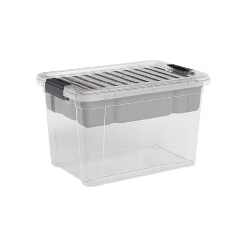 Superio Storage Container Organizing Bin with Removable Tray Deep Plastic Tools, Sewing, Crafts Box,14.75 Qt. - size: Medium 14.75 Qt. X Deep
