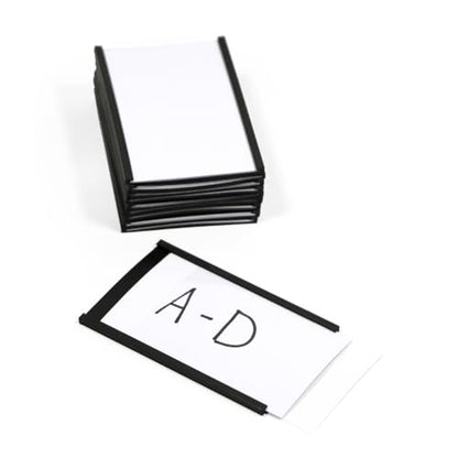 SmartSign Magnetic 'C' Channel Label Holders | 2" x 3", Pack of 10 - size: 2" x 3"