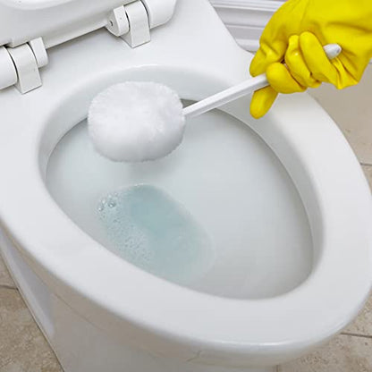 Zhehao 80 Pcs Toilet Bowl Brush, Soft Swab Toilet Mop Bulk