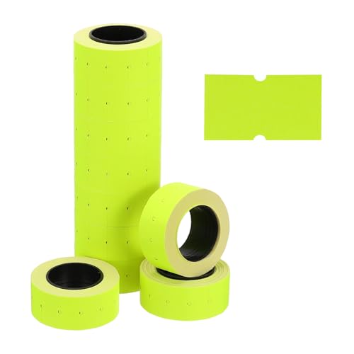 PATIKIL Pricing Labels Price Gun Labels Self-Adhesive 10 Rolls 5000pcs - color: Yellow