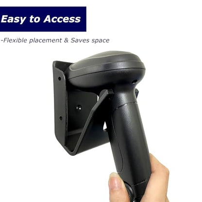 Universal Scanner Holder,Barcode Scanner Holder,Barcode Reader Bracket Wall Mount Fit for Zebra Symbol LS2208 DS2278 LI4278 Most Barcode Scanners, with Screws & Wall Stickers (5pcs-Holder A1) - color: 5pcs-Holder A1
