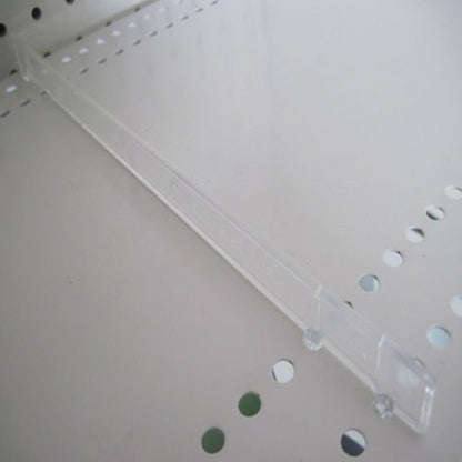 Clear Plastic Gondola Shelf Dividers, Universal Fits All Gondola Shelving up to 16" D - 50 Pack - size: 50 Pack