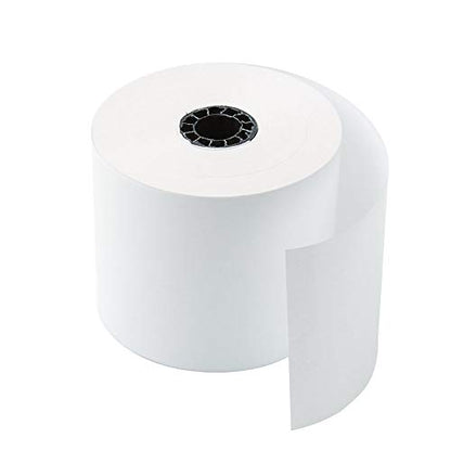 Office Depot 1-Ply Paper Rolls, 3in. x 128ft., White, Pack Of 10, 109023