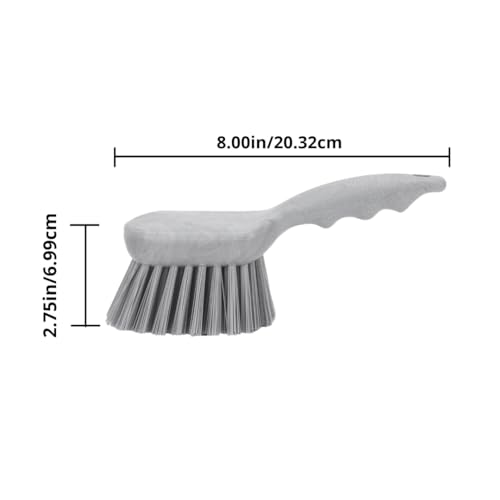 SPARTA 40541EC02 Plastic Scrub Brush, Utility Brush, Kitchen Brush With Hanging Hole For Cleaning, 8 Inches, White - color: White