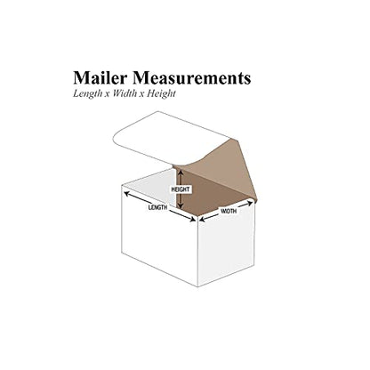 Box Partners Corrugated Mailers 5-inch x 3-inch x 2-inch White 50/Bundle (M532)