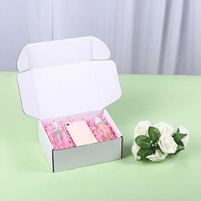 10x7x3 White Shipping Boxes for Small Business, Packing, 25 Pack - color: White, size: 10x7x3 inch