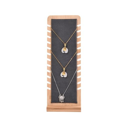 Necklace Display Stands for Selling Necklace Holder Set 3PCS Gray - color: Gray