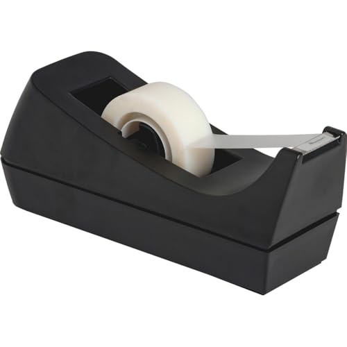 Business Source Standard Desktop Tape Dispenser, Black, 1 In (BSN32954) - size: 1 In