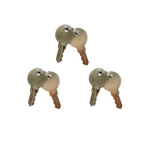 Key #135, Set 6Keys only for HK SYSTEMS BSM 16inch Cash Drawer (P41SBU, ASIN B0F54LYM3N, B0FBBWQ7H8) - size: 3. KEY