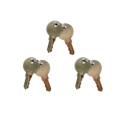 Key #135, Set 6Keys only for HK SYSTEMS BSM 16inch Cash Drawer (P41SBU, ASIN B0F54LYM3N, B0FBBWQ7H8) - size: 3. KEY