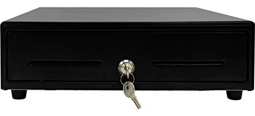 Star Micronics CD3-1313 4 Bill / 5 Coin Value Series Mini Cash Drawer with 2 Media Slots and Included Cable (13" x 13") - Black - color: Black