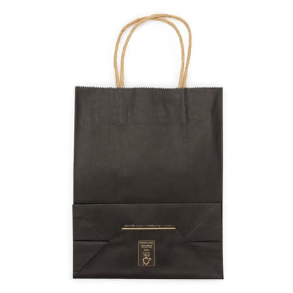 ClearBags Paper Merchandise Handle Bags (Black, 7 1/16" x 3 9/16" x 9 1/16") - color: Black, size: 7 1/16" x 3 9/16" x 9 1/16"