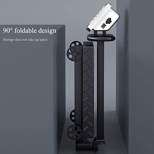 660lb Industrial Platform Scale Foldable with Wheels, LB/KG - color: Black-D