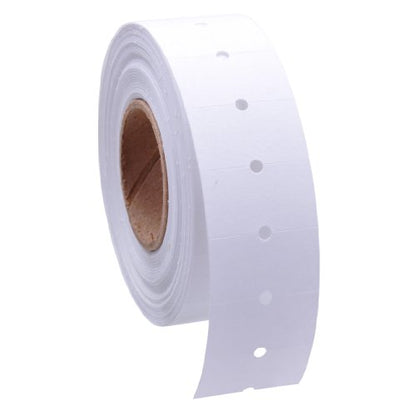 White Labels Without Tamper Proof Slits fit Avery Dennison®/ Sato® M1 "Mighty One" Price Guns 16 Pack (Free Ink roll Included)