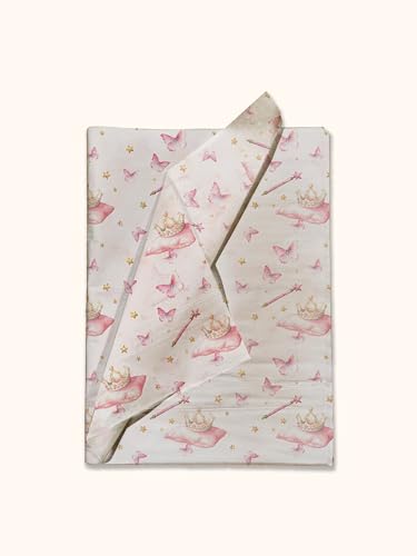 Pro Supply Global Fairy Tale Princess Printed Tissue Paper -Tissue Paper for Gift Bags - Gift Bag Wrapping Paper - Gift Wrapping Paper - Girl's Tissue Paper | 24 Sheets 20" x 30" - color: Princess, size: 1 Sheet (Pack of 24)