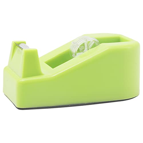 Desktop Tape Dispenser Heavy Duty Desk Accessories Floral Office Tape Dispensers, Weighted Non-Skid Base, Green - color: Green