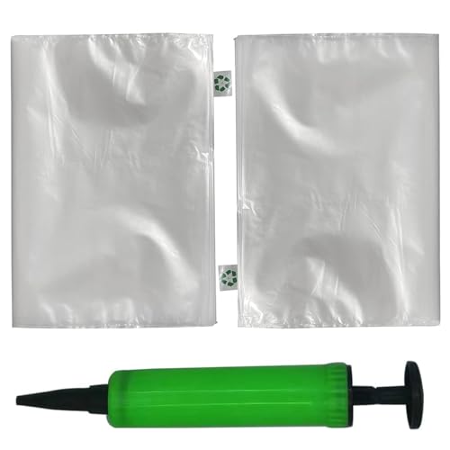 Miupoo Packaging Air Bags,Clear Plastic Inflatable Air Packaging Protector Bag with Free Pump Cushion,Air Cushion Blocking Packaging Bag,12x16 Inches,100 Pieces - size: 12x16×100 Inches