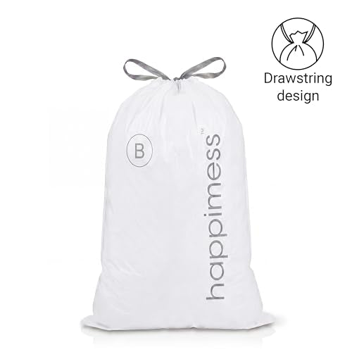 happimess 20-Count Unscented 5.3 Gal Trash Bags, White - color: White, size: 20 Count (Pack of 1)