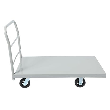 ECOTRIC Heavy-Duty Platform Truck Cart 2500 LBS Capacity Steel Flatbed