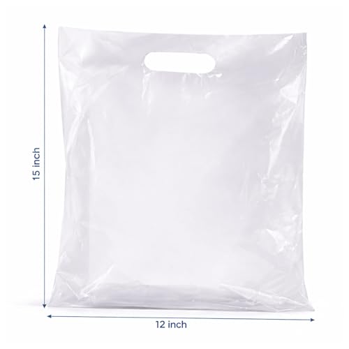 Infinite Pack 100 Clear Plastic Merchandise Bags, 12x15 - size: 12 X 15, PACK OF 100