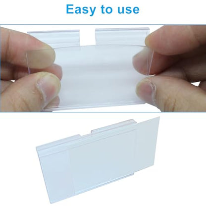 Basket Labels Clip On, 30pcs, Plastic Wire Shelf Holder