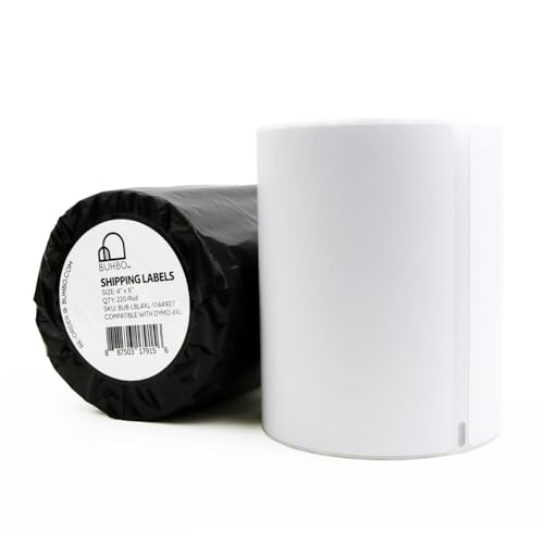 Buhbo Compatible DYMO LabelWriter 4XL Shipping Label 1744907, 4 x 6 inch - size: 8 Rolls