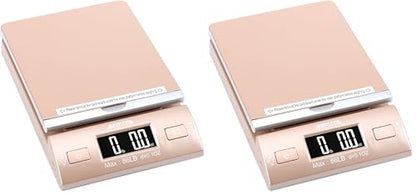 Accuteck Gold 86Lbs Digital Shipping Postal Scale with Batteries and AC Adapter (Pack of 2) - size: 1 Count (Pack of 2)