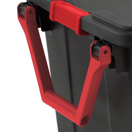 Sterilite Industrial Storage Tote w/Wheels for Garage, 40 Gallon, 4-Pack