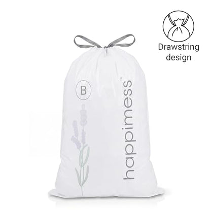 happimess 20-Count Lavender Scented 5.3 Gal Trash Bags, White - color: White (Lavender Scented), size: 20 Count (Pack of 1)