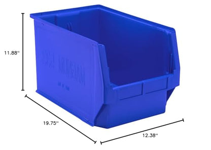 QUANTUM STORAGE SYSTEMS QMS533BL MAGNUM Heavy Duty Part Organizer Blue Bins 20" L x 13" W x 12" H 3 Pack