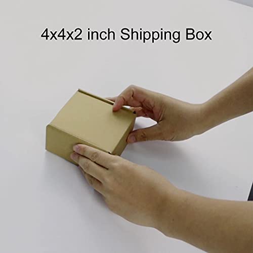 PHAREGE 25 Pack 4x4x2 inch Small Shipping Boxes, Brown Mailing Boxes - color: Brown, size: 4x4x2 inch 25 Pack