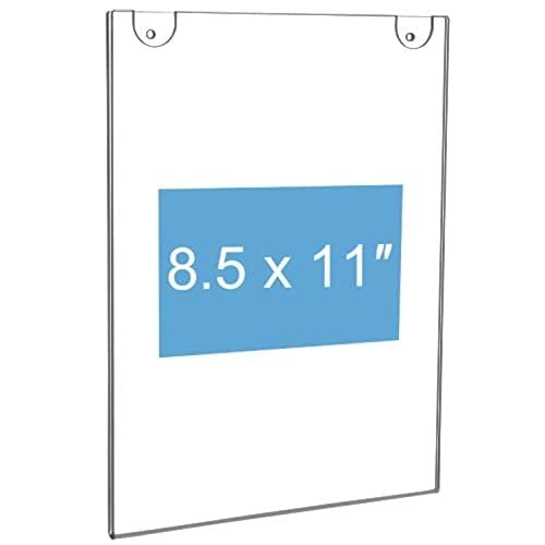 NIUBEE Acrylic Sign Holder 8.5 x 11 Clear Plastic Wall Mount Frame 20 Packs