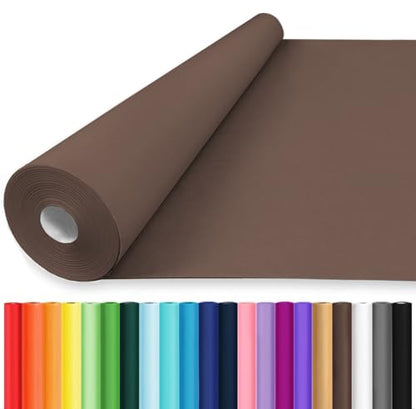 Vanhench 36" x 2400" (200') Coffee Brown Wrapping Paper Kraft Paper Roll - color: Coffee Brown, size: 36" X 200'
