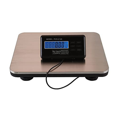 Shipping and Postal Scale, 660lbs/300kg Capacity Digital 14 X 12 Inches Stainless Steel Platform Postal Shipping Scale, LCD Display Platform Scale