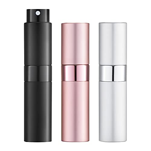 LISAPACK 8ml Travel Perfume Bottle Refillable, 3 PCS Cologne Atomizer Spray - color: 3 Colors