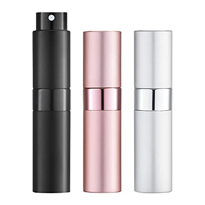 LISAPACK 8ml Travel Perfume Bottle Refillable, 3 PCS Cologne Atomizer Spray - color: 3 Colors