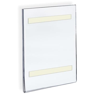 Azar Displays 122013 Self Adhesive Clear Acrylic Wall Sign Holder Frame 8.5" W x 14" H -Portrait/Vertical, 10-Pack - size: 8.5 in. W x 14 in. H
