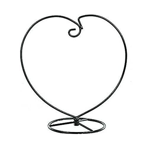 Ornament Display Stand Holder Iron Hanger for Chrismas Hanging Glass Globes (Love Shape 1 Pcs)