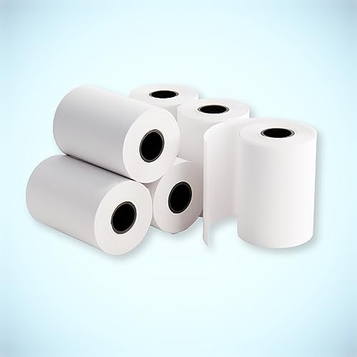 2 1/4” x 65 ft Thermal Receipt Paper Rolls, fits Ingenico Desk 3500 Desk 5000 Move 5000 Verifone t650 Pax a920, 50 Rolls/Case - size: 2 1/4" x 65 feet
