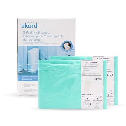 Janibell Akord Liner Refills for Akord 330 Series, Green, Lightly Scented, 2 Count (Pack of 1) - size: 11 gallon