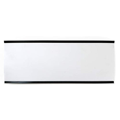 SmartSign (Pack of 25) 3 x 8 inch Flexible 'C' Channel Shelf Label Holders with Inserts, 62.5 mil Magnetic Material, Black, Made in USA - size: 3" x 8"