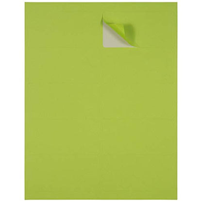 JAM PAPER Shipping Address Labels - Standard Mailing - 2 x 4 - Ultra Lime Green - 120/Pack - color: Lime Green, size: 2" x 4" Labels