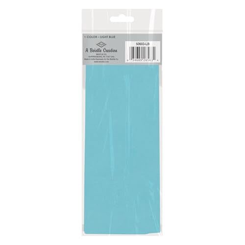 Beistle Light Blue Tissue Paper Sheets – 96 Pack, Bulk Square Craft Tissue, Gift Wrapping for Bags, Boxes, Crafts, Packaging Filler for Retail Displays, Shipping, Parties & Decorative Use, 20” x 20”