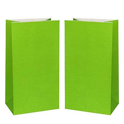 KEYYOOMY Small Green Paper Bags Green Goodie Bags (50 CT, 4.7x2.4x8.7 in) - color: Green, size: 4.7x2.4x8.7 in - Small
