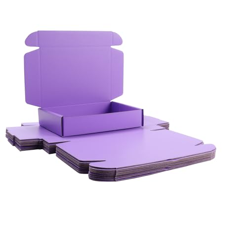 Small Purple Shipping Packaging Boxes L8xW5.5xH1.5Inch 20Pcs Mailer Boxes - color: Purple-20pcs, size: Small-L8xW5.5xH1.5 inch