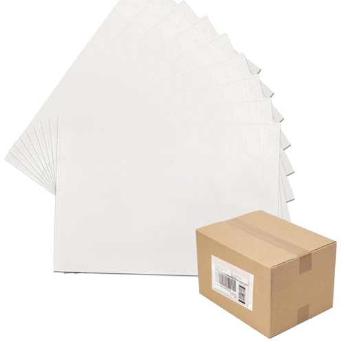 500Pcs Packing List Envelopes, 9.5" x 12" Waterproof Packing Pouches Envelope, Clear Self-Adhesive Packing Enclosed Bags Fit for 8.5x11 inch Mailing Slips Invoice Label Shipping - size: 9.5 x 12inch-500 pcs