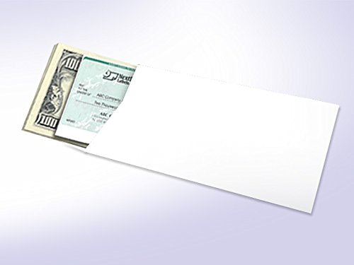 NextDayLabels #7 Coin Envelopes, Gummed Flap, 3.5x6.5", White, 100 Pack - size: 100 Gum Seal